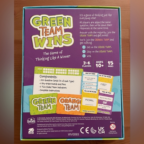 Green Team Wins Board Game - Goliath Games - Picture 5 of 9